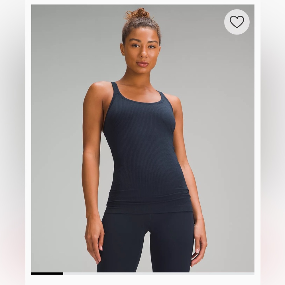 Lululemon Athletica Black Fitted Tank Top